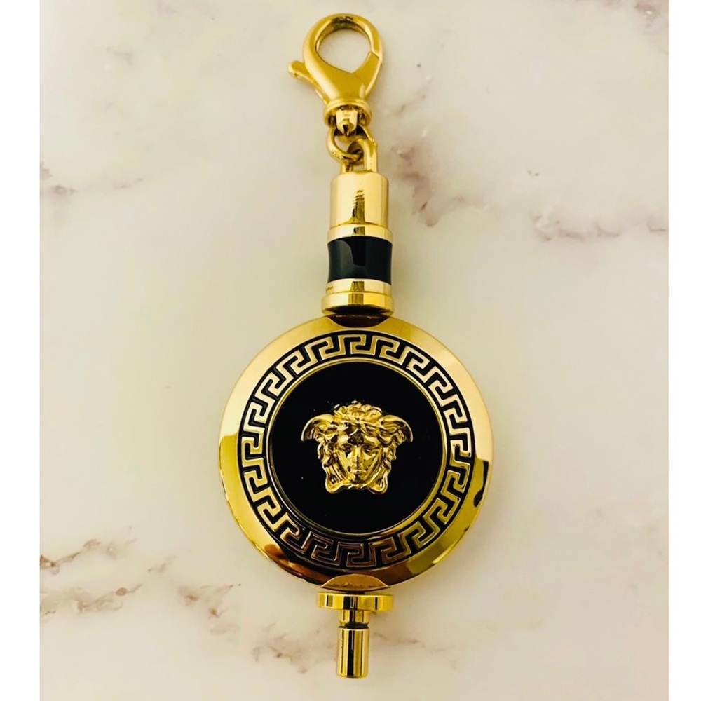 🔥 Versace Medusa Black & Gold Key Chain, Bag charm 🔥